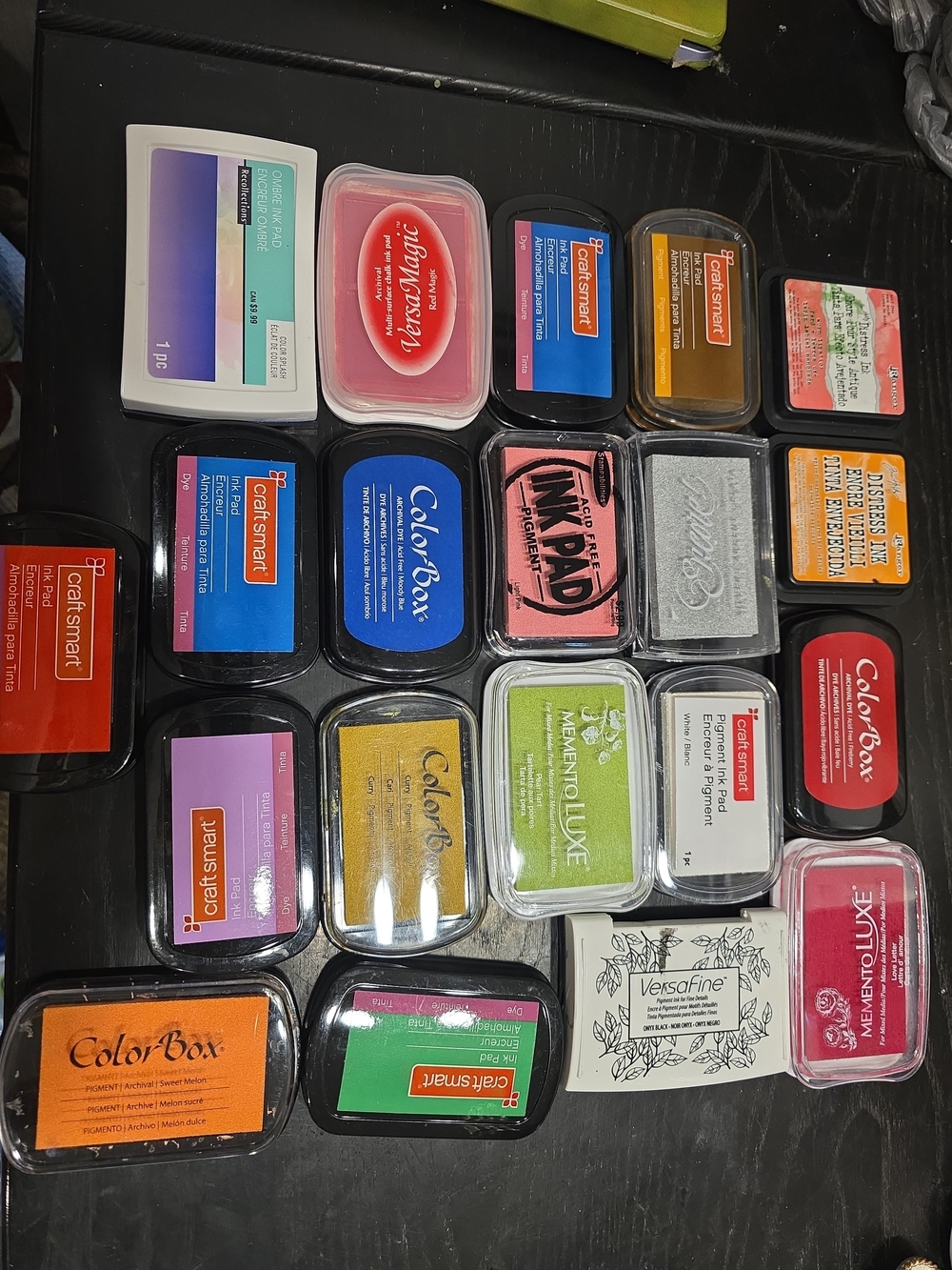 Arts & Crafts Supplies Stamp Ink Pads Assorted Colors  Total 20 Large Pads Work
